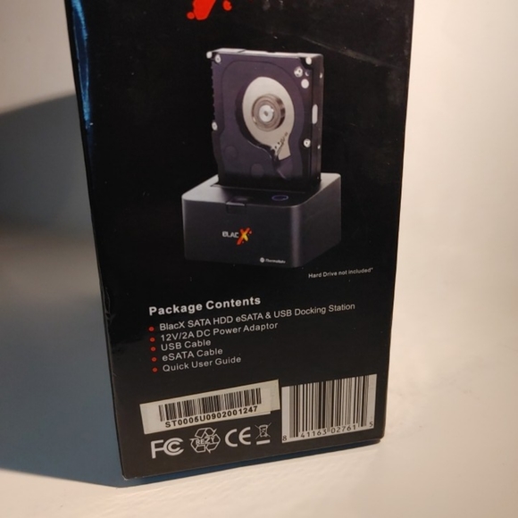 Thermaltake BlacX Dual 2.5" 3.5" SATA HDD eSATA USB2.0 Docking Station.Still - Picture 4 of 16